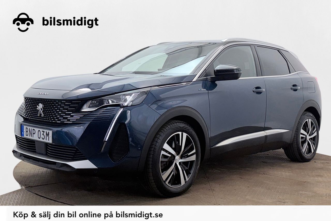 Peugeot 3008 HYBRID GT Dragkrok Delläder Navigation Backkamera Cockpit Värmare Moms/Leasing 224hk – bild 1 av 31