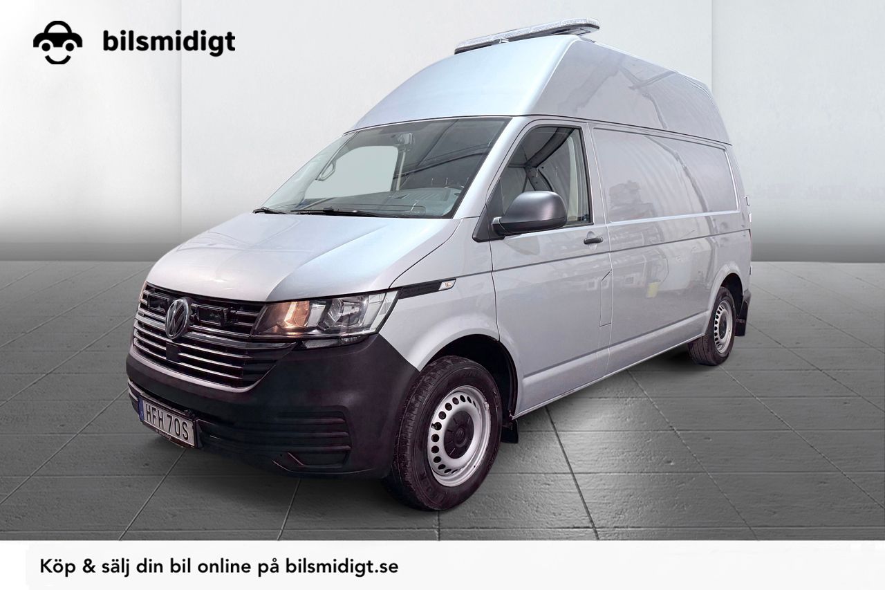 Volkswagen Transporter T30 2.0 4M Aut Dragkrok Extra Hög Ramp 3-sits Värmare Backkamera 150hk – bild 1 av 28