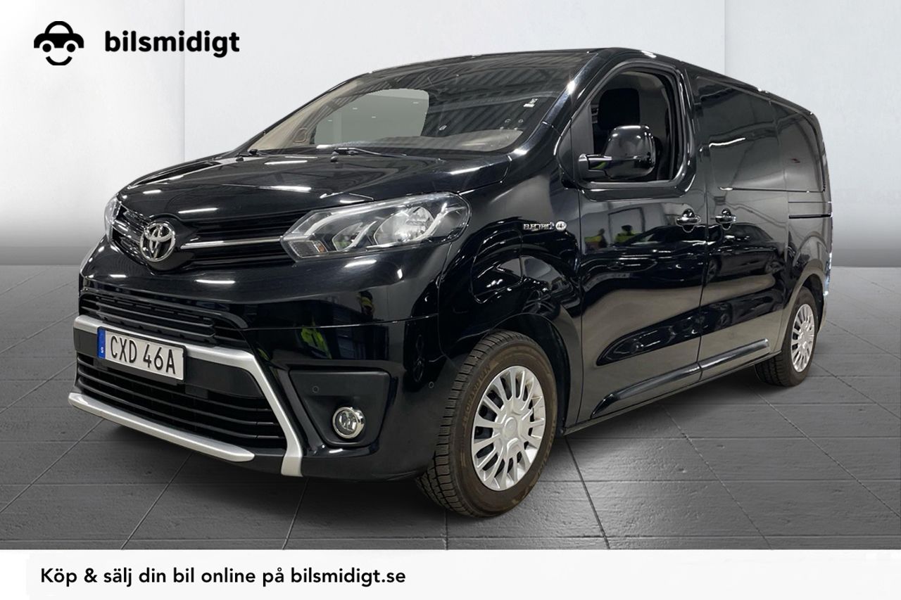 Toyota Proace 75 kWh L2 Komfort+ Drag 2xSidodörr Navi Kamera 3-sits 136hk