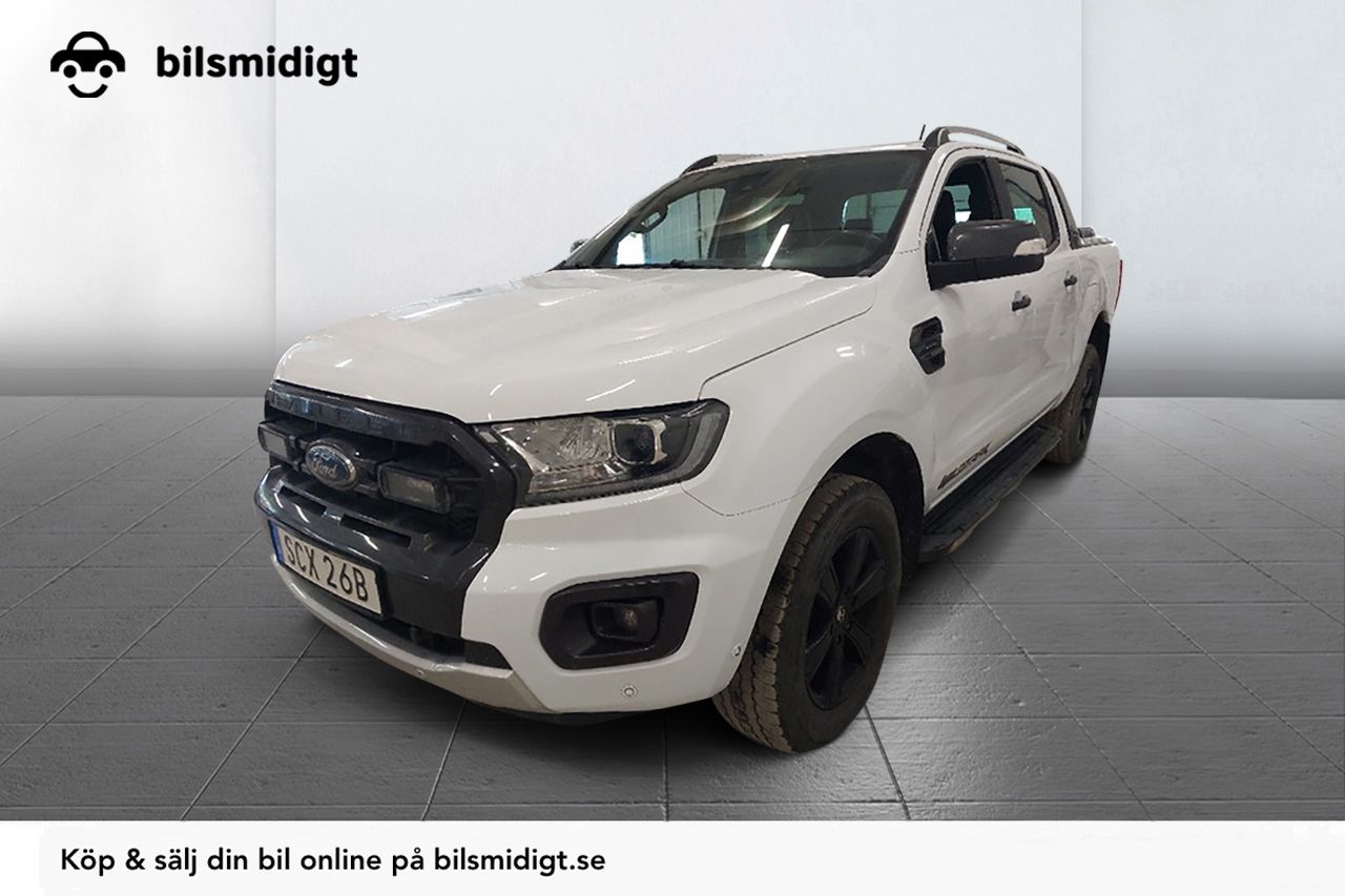Ford Ranger Dubbelhytt 2.0 Bi-Turbo Wildtrak Drag Läder Navi Kamera Flaklock
