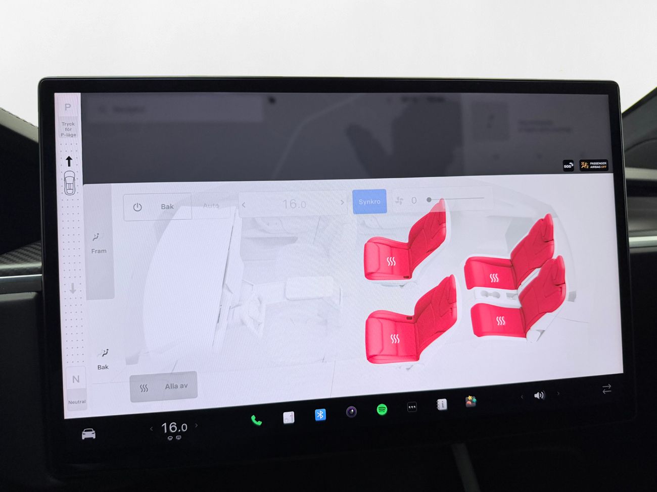 Tesla Model X Plaid 6-sits Drag Luftfj Yoke Pano V-Pump Premiumljud AP 1020hk – bild 35 av 39