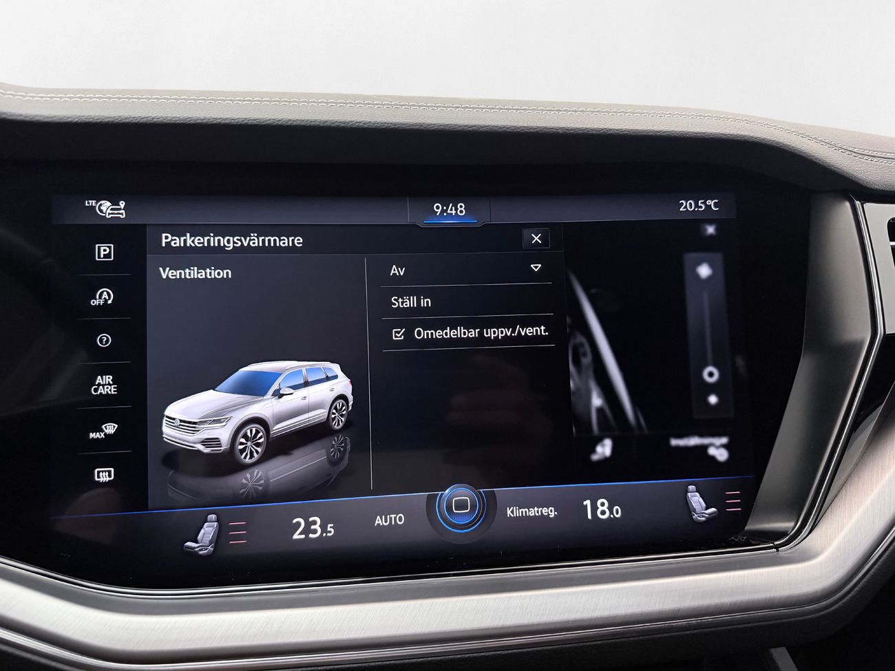 Volkswagen Touareg 3.0 V6 4M Inno Drag Luftfjädr Läder Kamera DYNAUDIO – bild 26 av 38