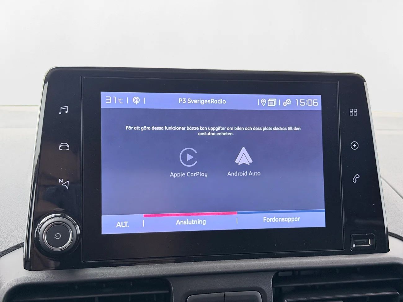 Fiat E-Doblò Skåp 50 kWh CCS Navi Kamera CarPlay 3sits 136hk – bild 23 av 29