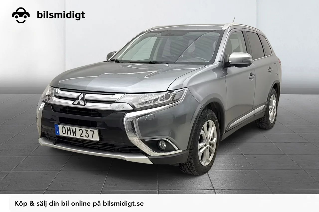 Mitsubishi Outlander 2.2 Di-D 4WD Aut Business 7-sits Drag Läder Kamera Keyless