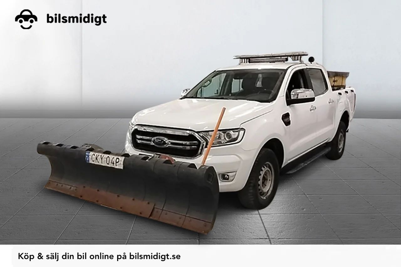 Ford Ranger Dubbelhytt 2.0 4x4 XLT Drag Plog Sandspridare Värmare 5sits MOMS