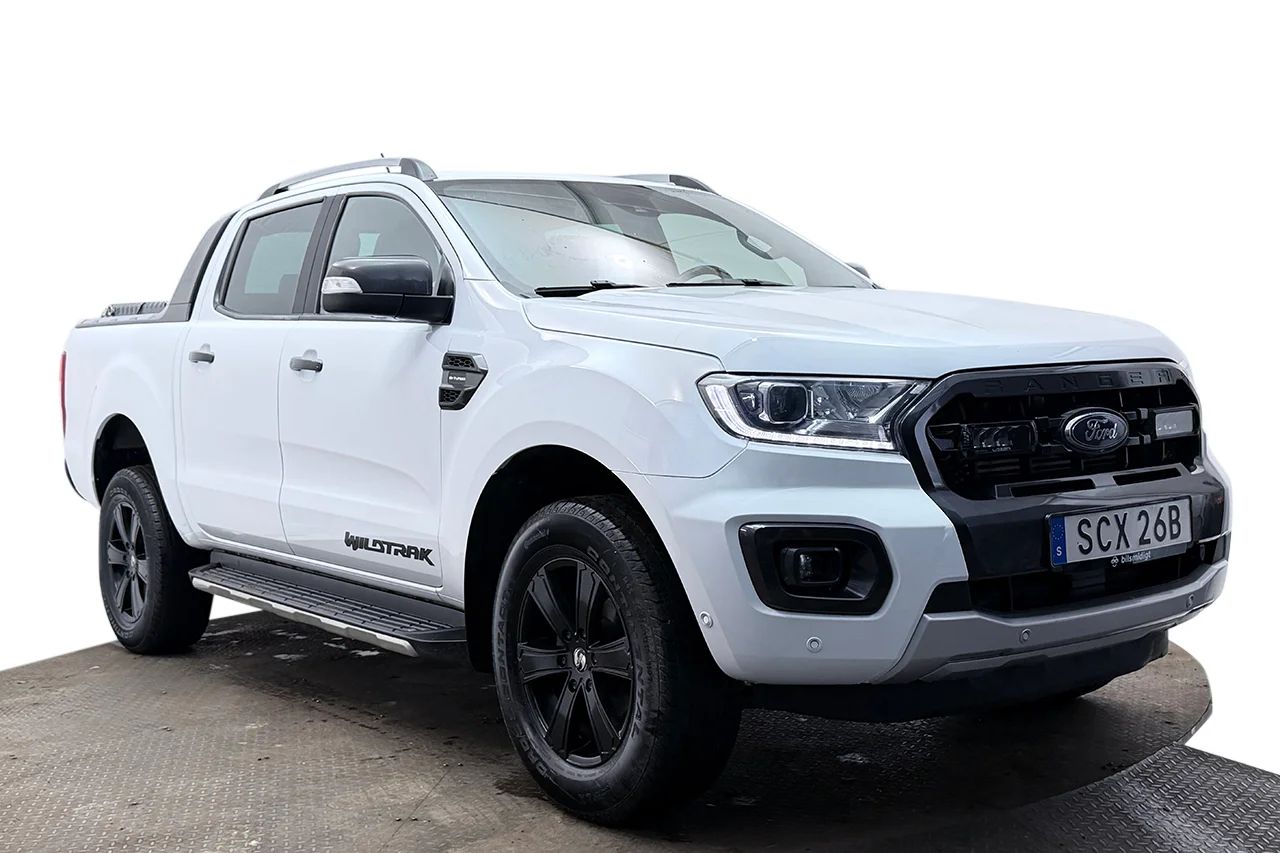 Ford Ranger Dubbelhytt 2.0 Bi-Turbo Wildtrak Drag Läder Navi Kamera Värmare 213hk