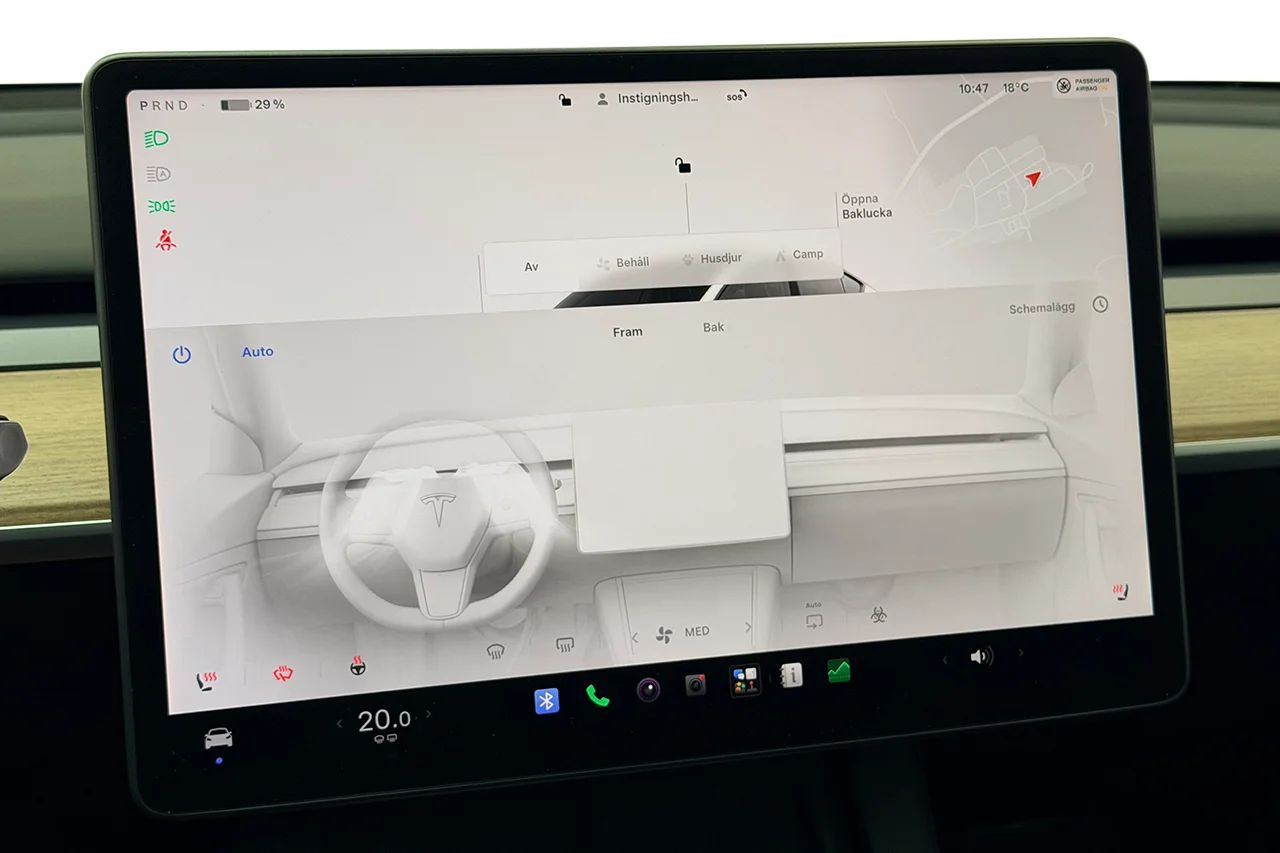Tesla Model Y Long Range AWD Pano Kameror Premiumljud V-Pump MOMS 514hk – bild 25 av 32