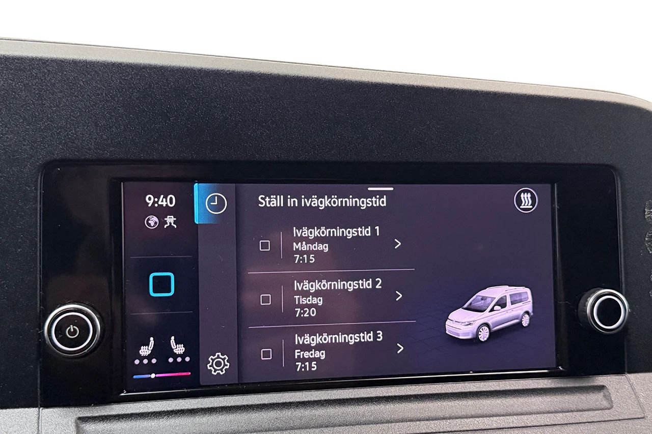 Volkswagen Caddy Cargo 2.0 TDI Aut Inredd Drivepkt Värmare MOMS 122hk – bild 22 av 29