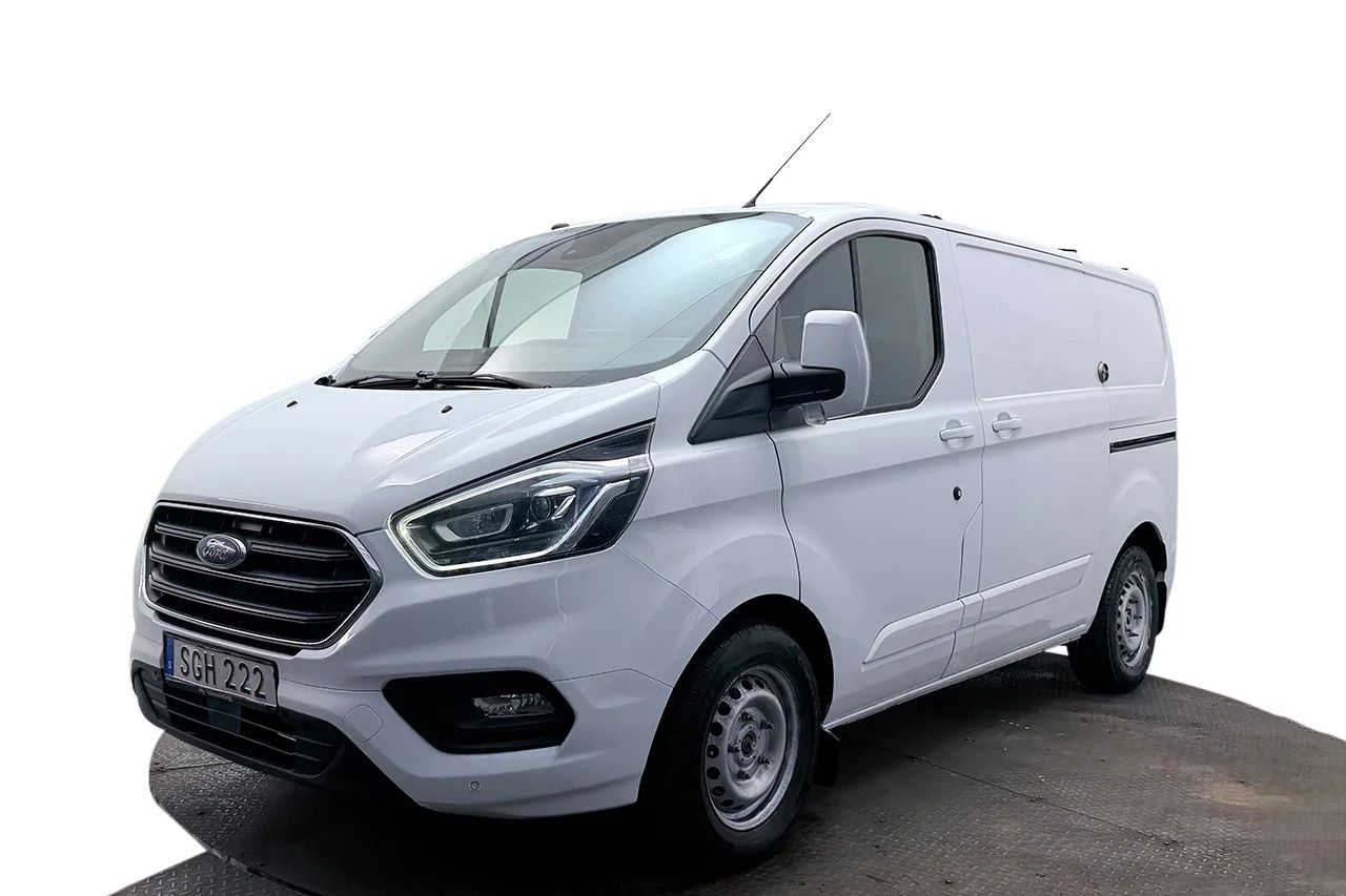 Ford Transit Custom 300 2.0 L1 Aut Drag 2xSidodörr 3-sits Kamera 130hk