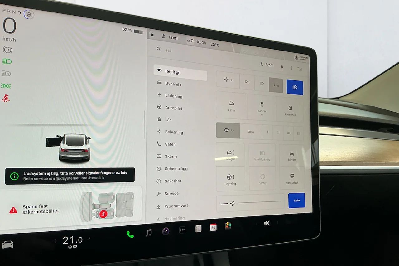 Tesla Model 3 Long Range AWD Pano Läder Autopilot MOMS 498hk – bild 12 av 13