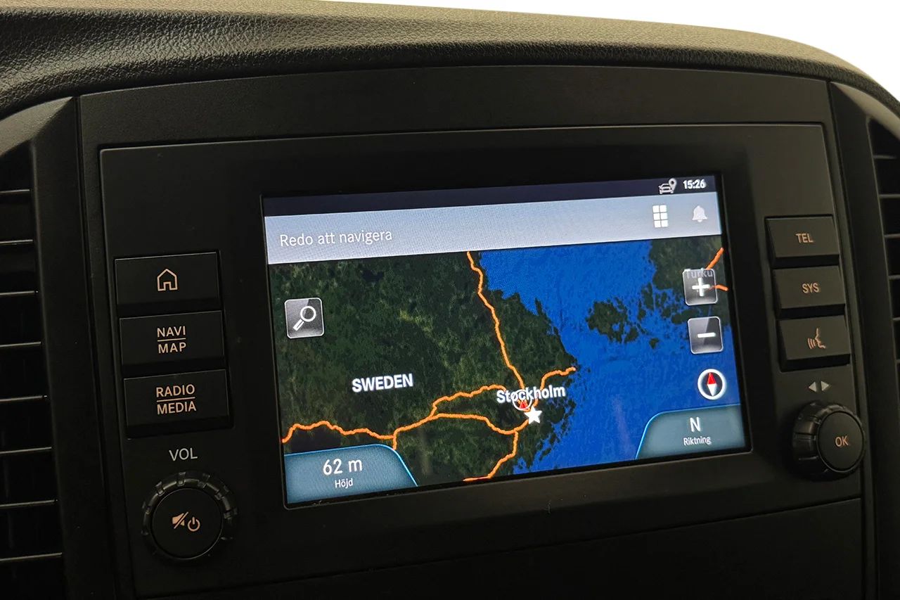 Mercedes-Benz Vito 119 CDI 2.8t L3 Extra Lång Drag Inredd Navigation Kamera Värmare Läder 3sits – bild 22 av 28