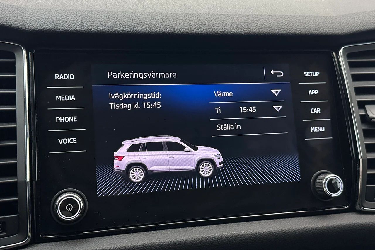 Skoda Kodiaq 2.0 TSI 4x4 Aut Business Drag Läder Stolminne 360° CANTON 180hk – bild 25 av 33