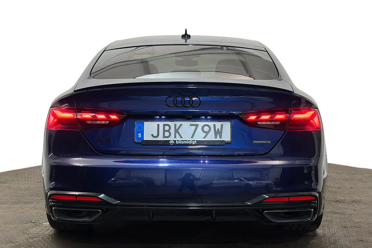 Audi A5 SB 45 TFSI Q S Line Drag Värmare 360° Cockpit MOMS 265hk – bild 6 av 39