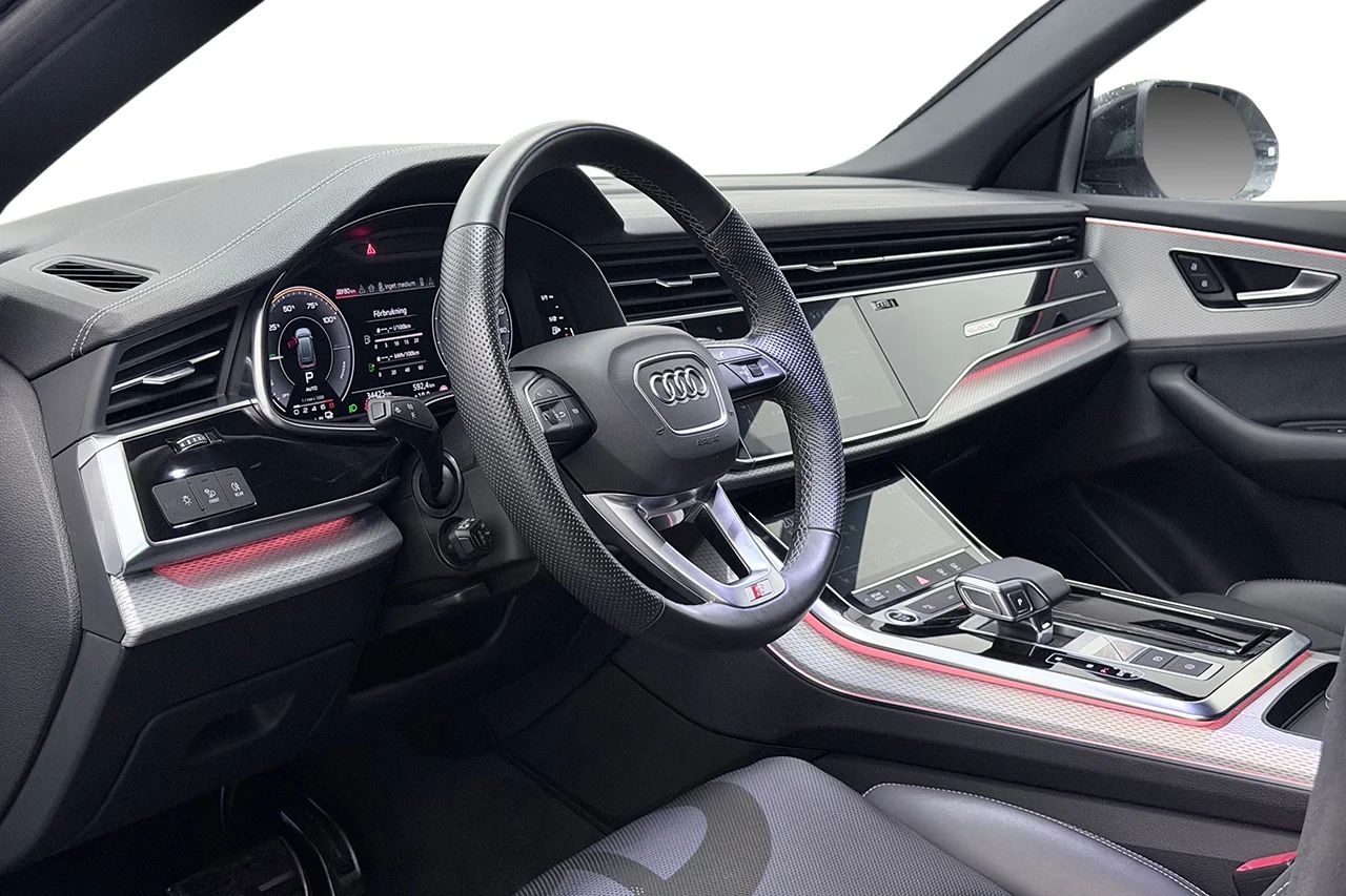 Audi Q8 60 TFSI e Q S Line BlackApp+ Drag 360° Valcona MOMS 490hk – bild 13 av 37