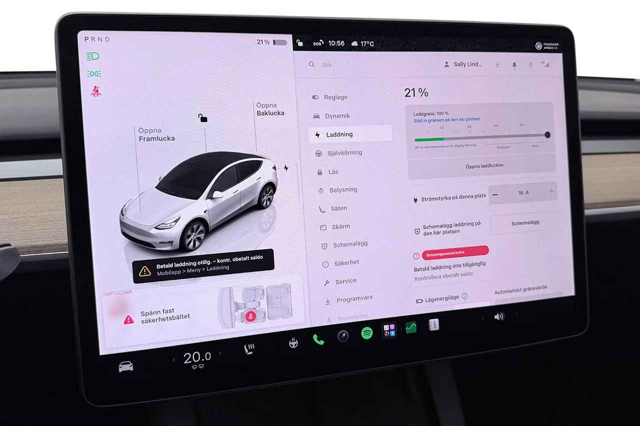 Tesla Model Y Long Range AWD Drag Läder MOMS 514hk – bild 31 av 36