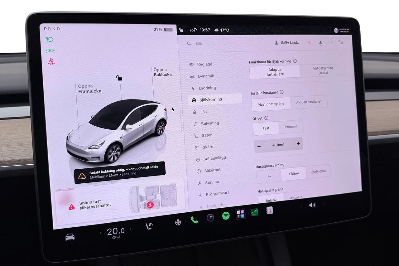 Tesla Model Y Long Range AWD Drag Läder MOMS 514hk – bild 26 av 36