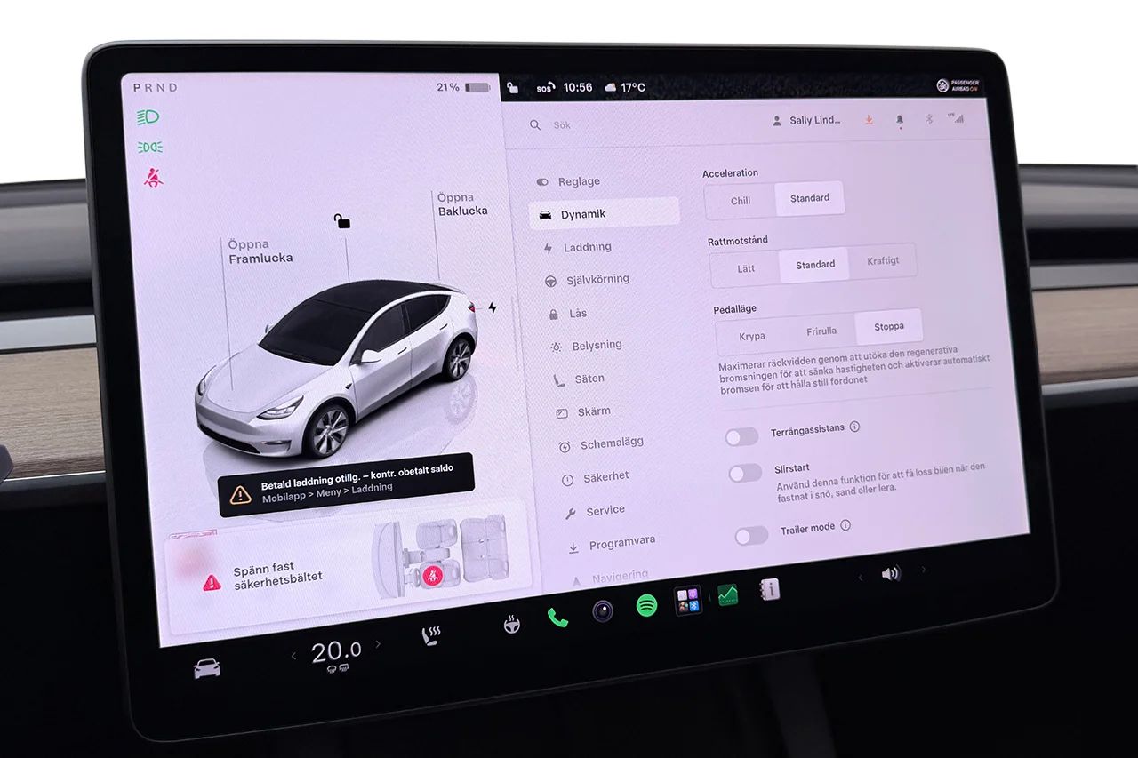 Tesla Model Y Long Range AWD Drag Läder MOMS 514hk – bild 30 av 36
