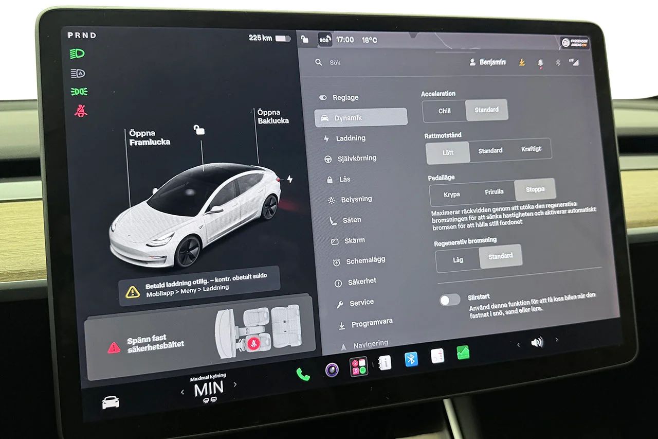 Tesla Model 3 Standard Range Plus Pano Läder AI-Dator MOMS 283hk – bild 22 av 30