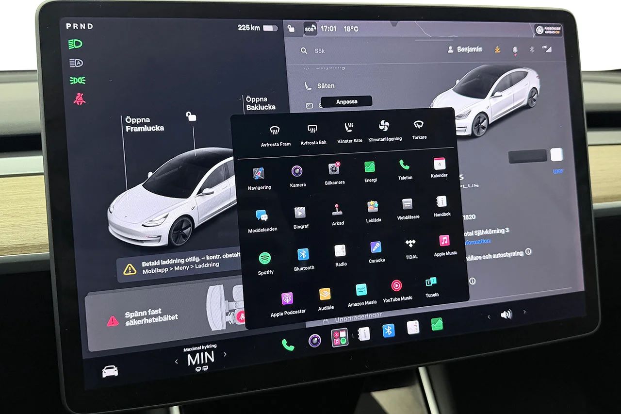 Tesla Model 3 Standard Range Plus Pano Läder AI-Dator MOMS 283hk – bild 28 av 30
