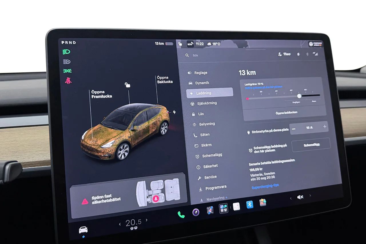 Tesla Model Y Long Range AWD Drag V-Pump Premiumljud AI-Dator 514hk – bild 27 av 37