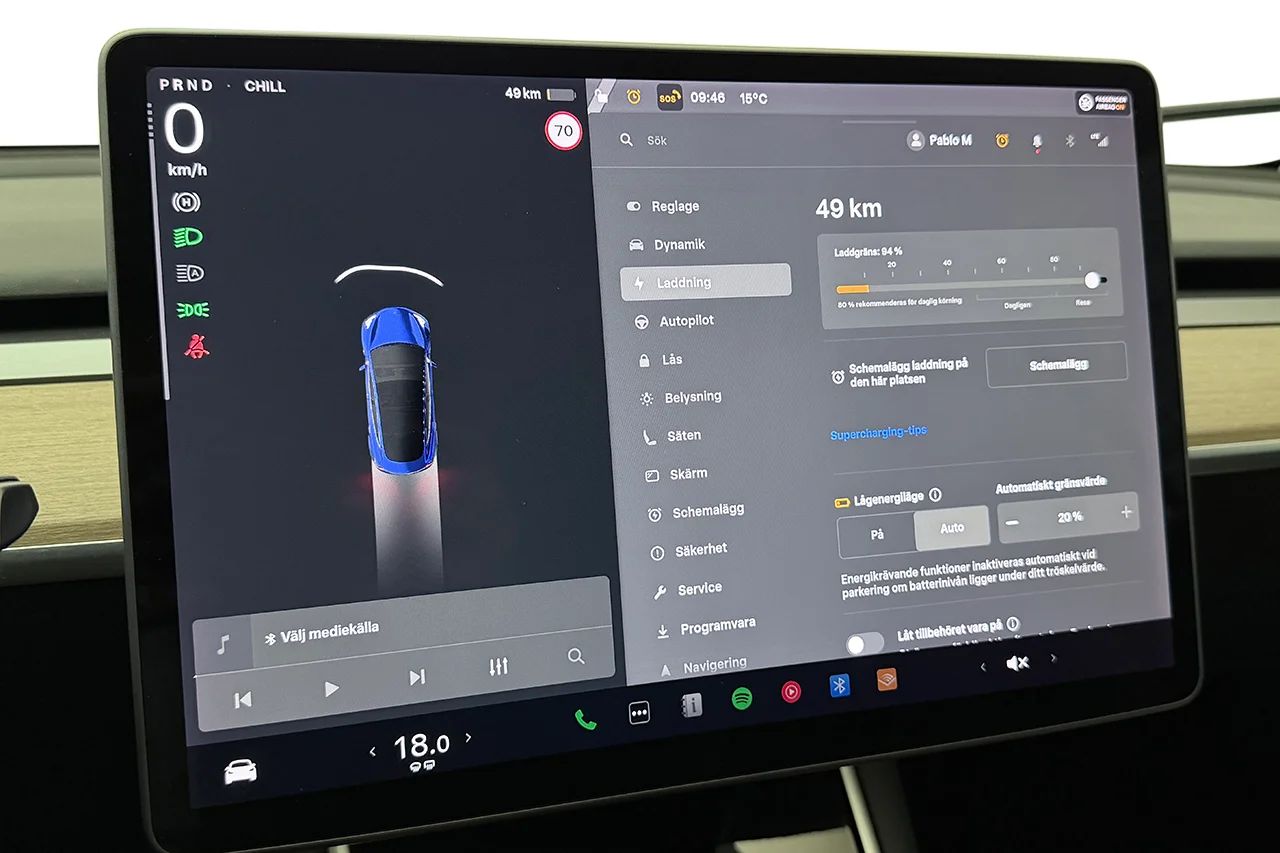 Tesla Model 3 Performance Pano Läder AP Premiumljud 513hk – bild 27 av 33