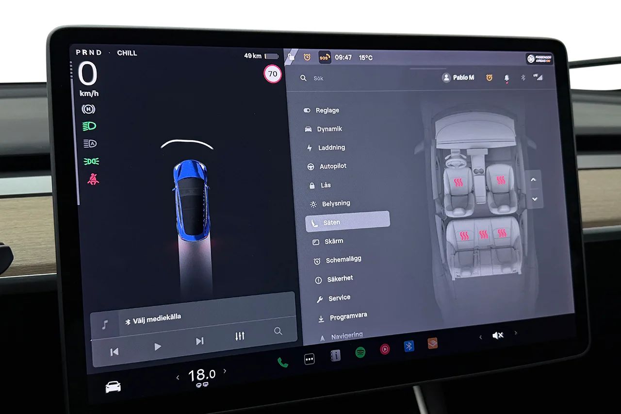 Tesla Model 3 Performance Pano Läder AP Premiumljud 513hk – bild 25 av 33
