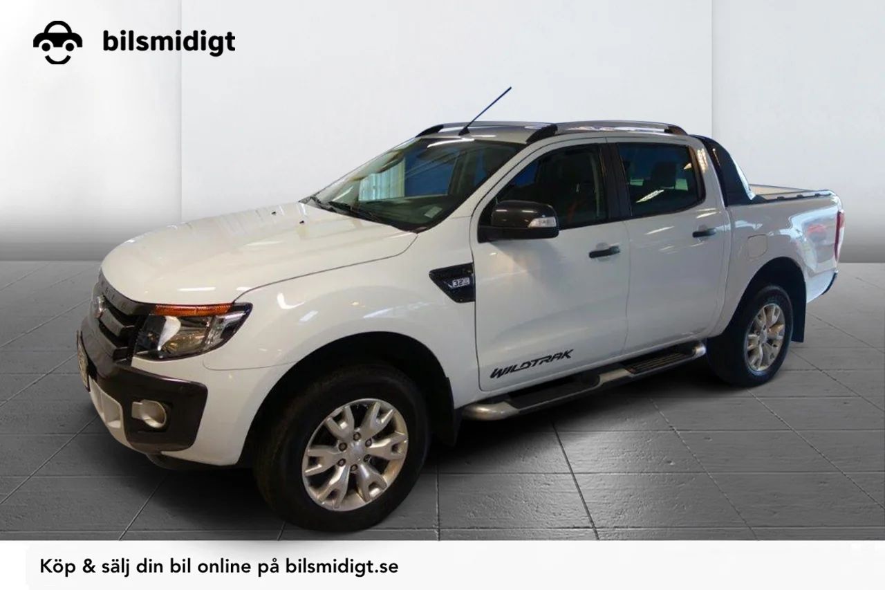 Ford Ranger Dubbelhytt 3.2 TDCi 4x4 Wildtrack Aut Drag Kamera MOMS 200hk – bild 1 av 8