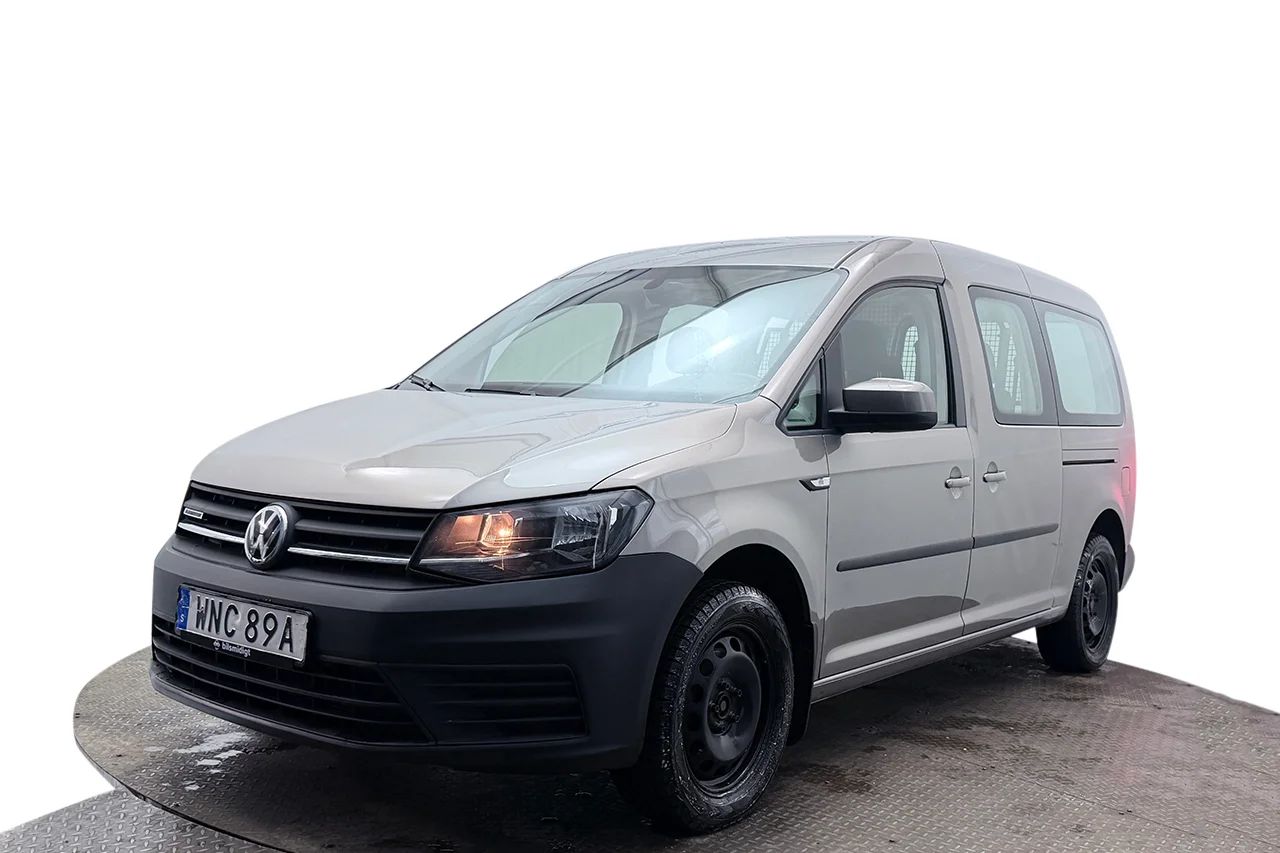 Volkswagen Caddy Maxi Combi 1.4 TGI Automat CNG Drag 5-sits P-Sensorer MOMS 110hk – bild 1 av 24