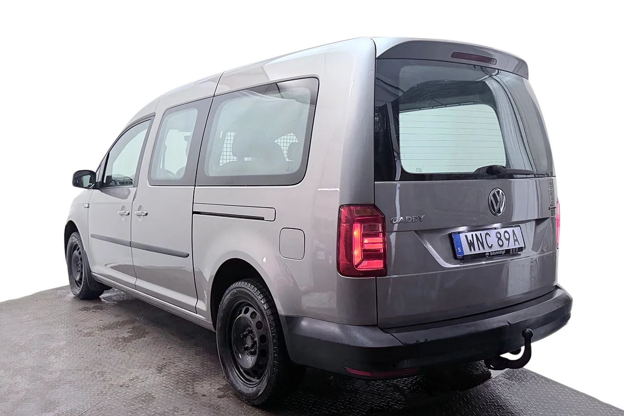 Volkswagen Caddy Maxi Combi 1.4 TGI Automat CNG Drag 5-sits P-Sensorer MOMS 110hk – bild 8 av 24