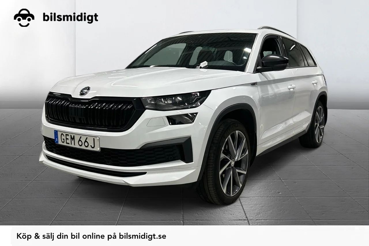 Skoda Kodiaq 2.0 TDI 4x4 Sportline Drag Pano Läder Värmare Kamera 200hk – bild 1 av 10