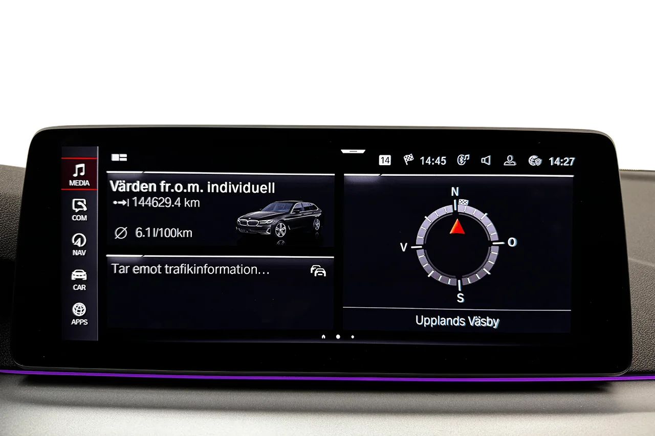 BMW 520d xDrive Touring Drag Navi Kamera Värmare DisplayKey MOMS 190hk – bild 26 av 37