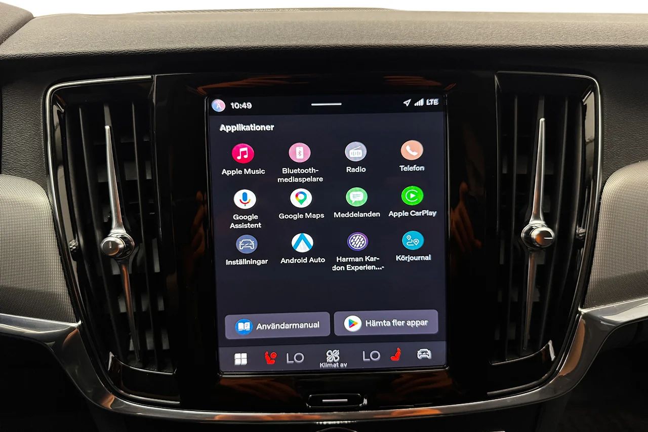 Volvo V90 T6 Plug-In Hybrid AWD Drag Navi 360° Kameravy BLIS Värmare H/K MOMS 350hk – bild 24 av 33