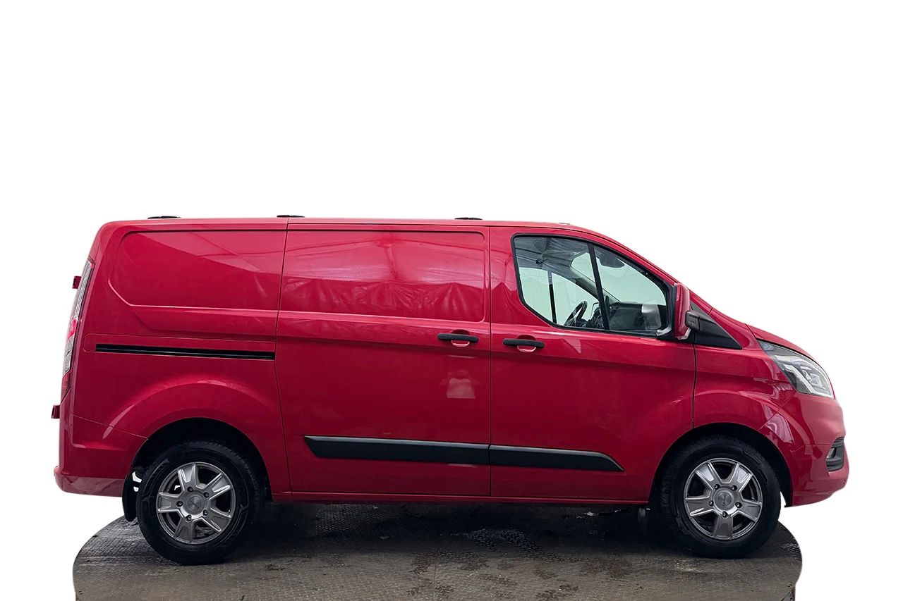 Ford Transit Custom 340 2.0 Automat L1 2xSidodörr 3-sits Kamera Värmare MOMS 130hk – bild 4 av 28