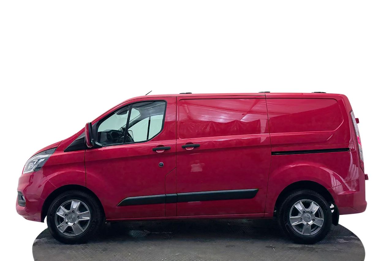 Ford Transit Custom 340 2.0 Automat L1 2xSidodörr 3-sits Kamera Värmare MOMS 130hk – bild 9 av 28
