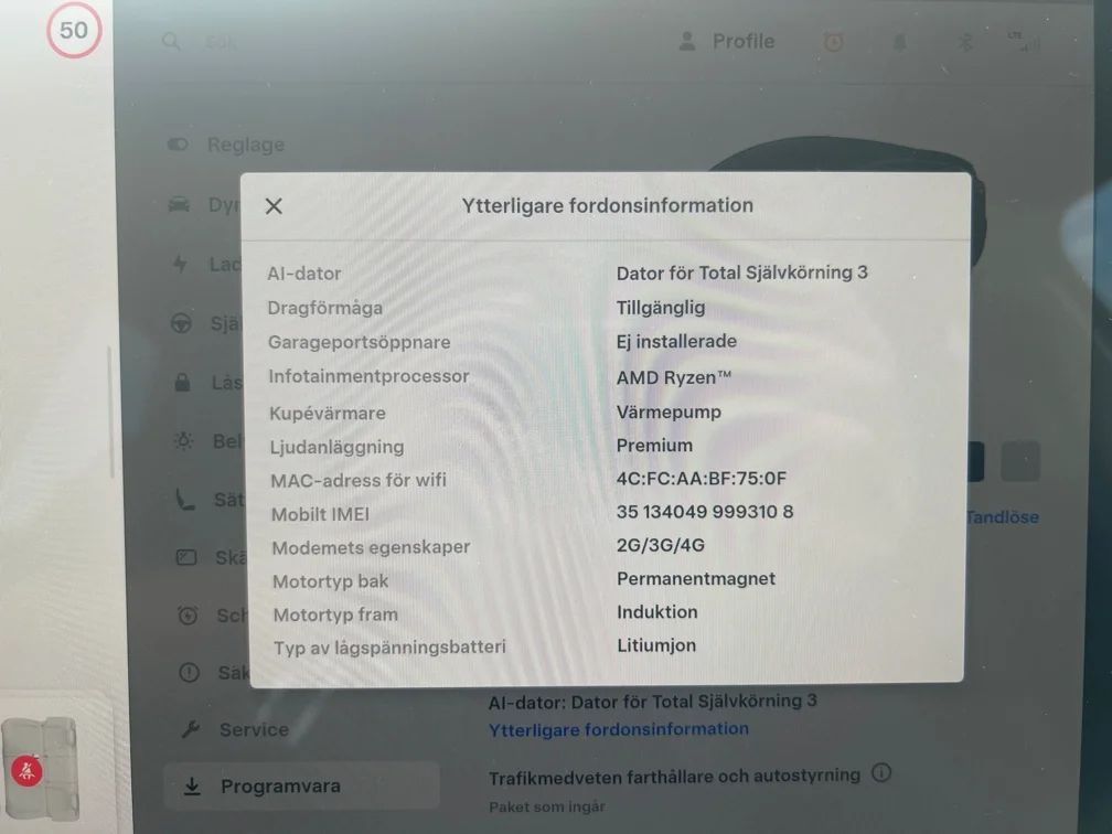 Tesla Model Y Performance Drag Värmepump AI-Dator Premiumljud MOMS 534hk – bild 13 av 13