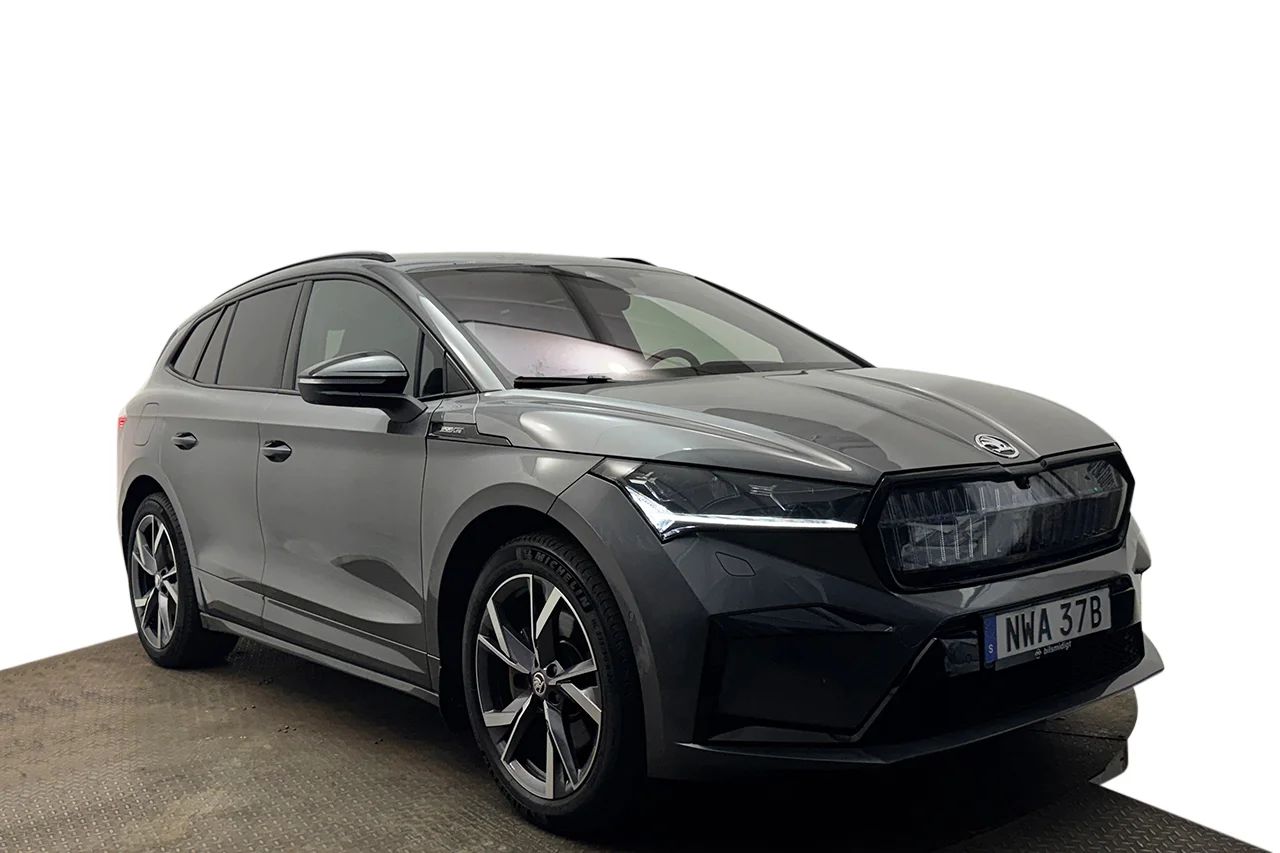 Škoda Enyaq iV 80x Sportline Light&View+ Drag Head-Up Navi 360° Stolminne CANTON MOMS 265hk – bild 3 av 45