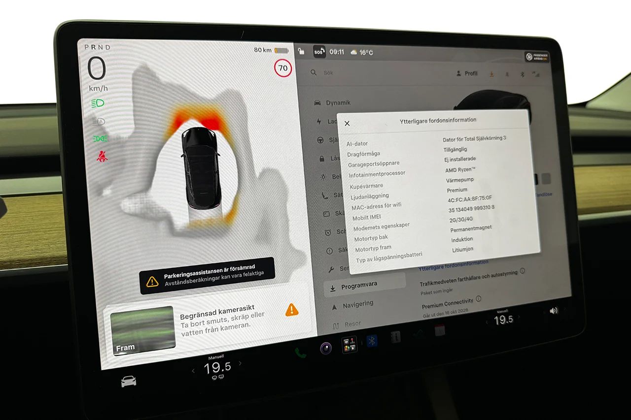 Tesla Model Y Performance Drag V-Pump AI-Dator Premiumljud 534hk – bild 30 av 35