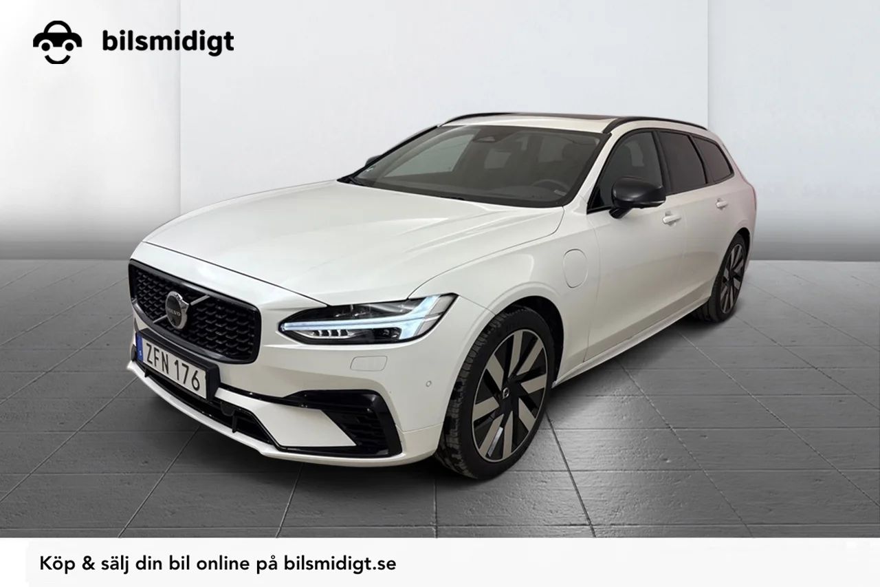 Volvo V90 T6 AWD Ultra Dark Drag Pano HUD 360° Skinn H/K 350hk – bild 1 av 15