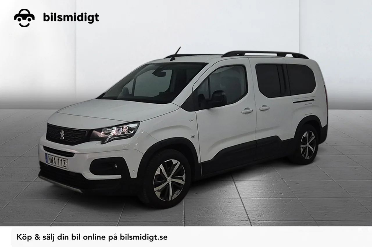 Peugeot e-Rifter GT Line 7-sits 50 kWh Cockpit Navi Kamera MOMS 136hk – bild 1 av 10