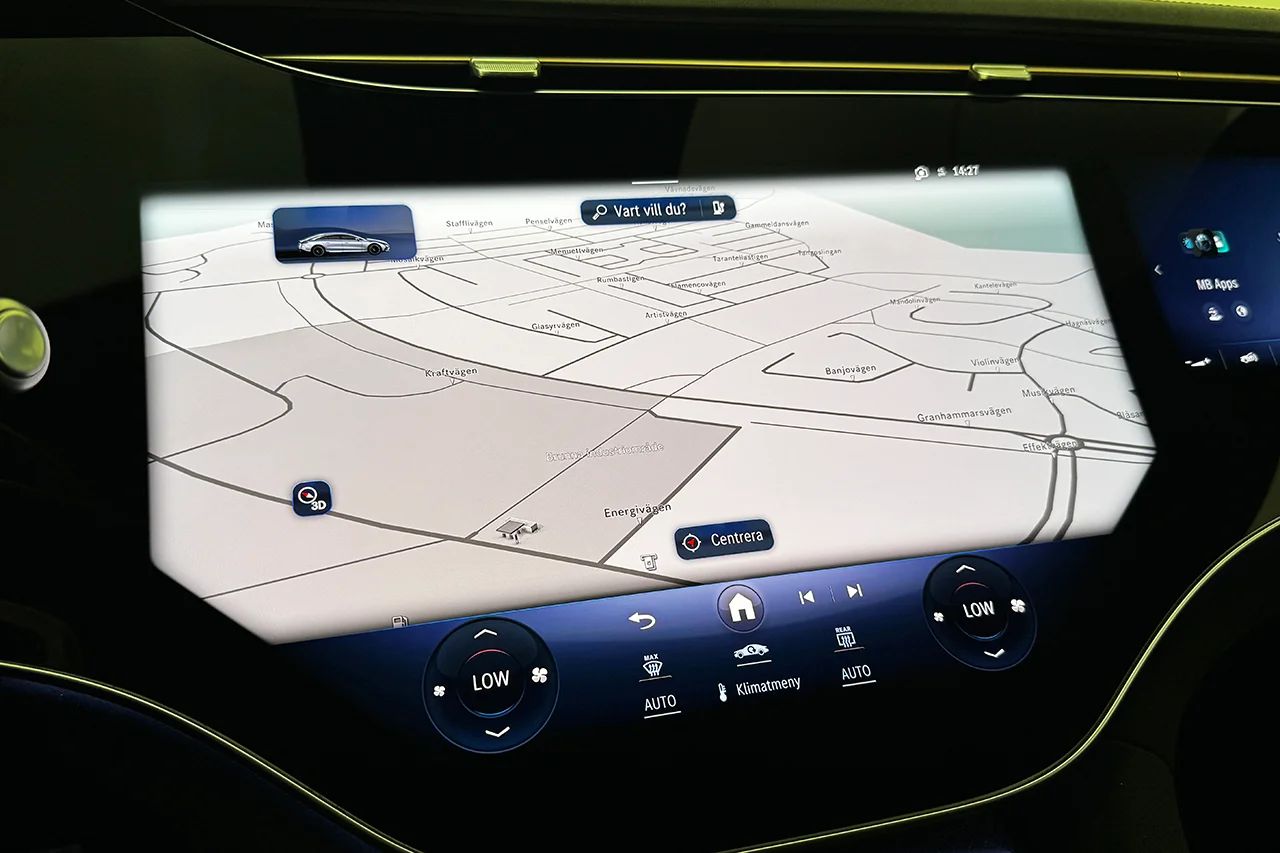 Mercedes-Benz AMG EQS 53 4MATIC+ Nappa Pano HUD Luftfjädring Massage 360° Passagerarskärm 658hk – bild 33 av 62
