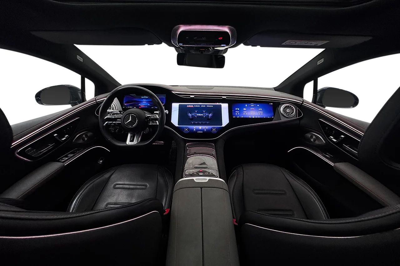 Mercedes-Benz AMG EQS 53 4MATIC+ Nappa Pano HUD Luftfjädring Massage 360° Passagerarskärm 658hk – bild 17 av 62