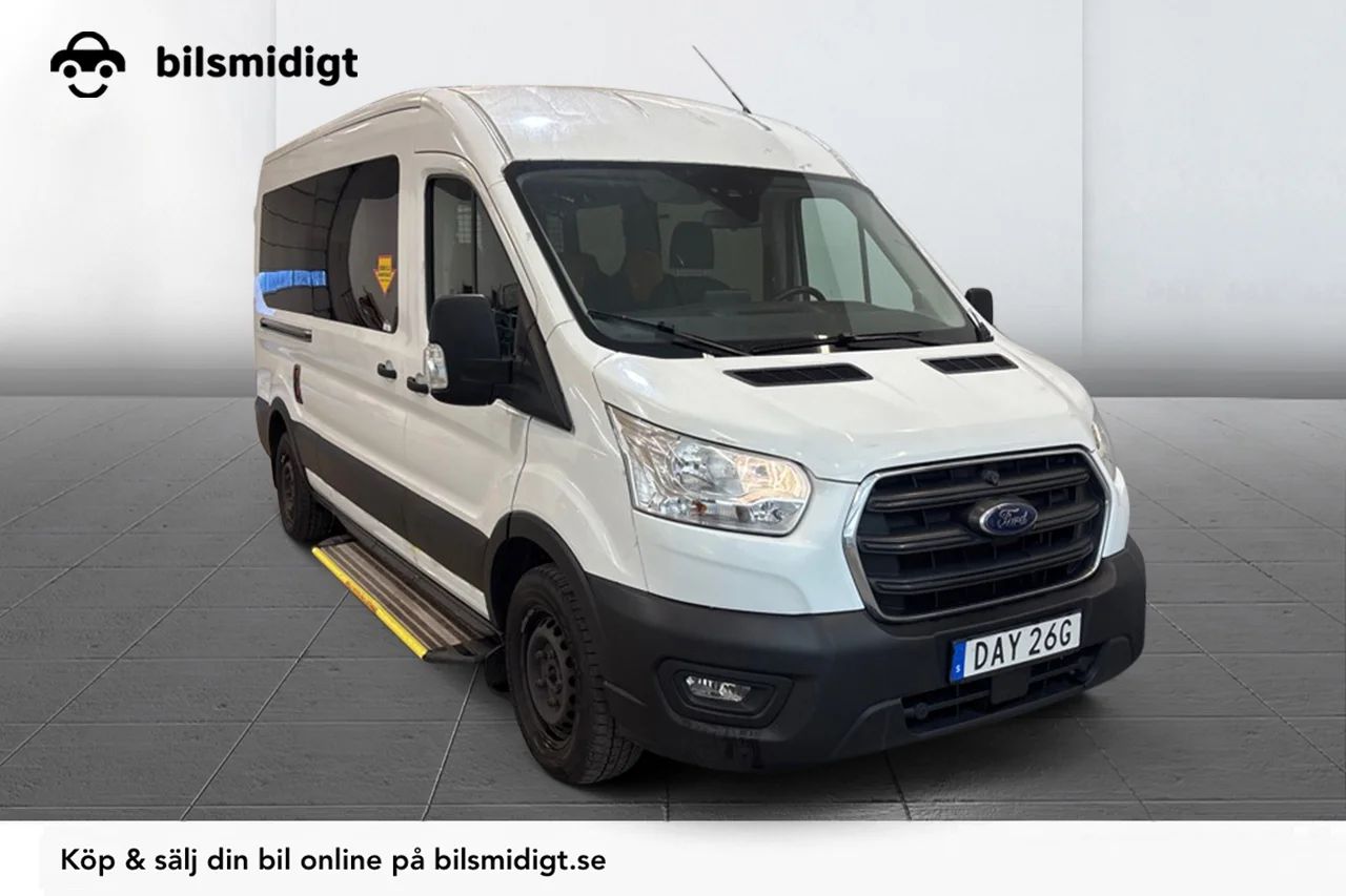 Ford Transit 350 Kombi 9-sits Automat Kamera MOMS 130hk – bild 1 av 10