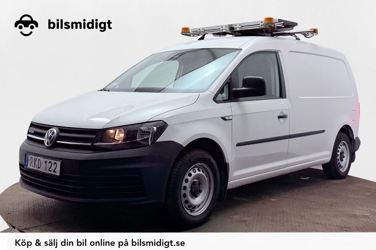 Volkswagen Caddy Maxi Skåp 1.4 TGI CNG Autоmat Dragkrok Specialinredd P-Sensorer LÅGMIL Moms/Leasing 110hk