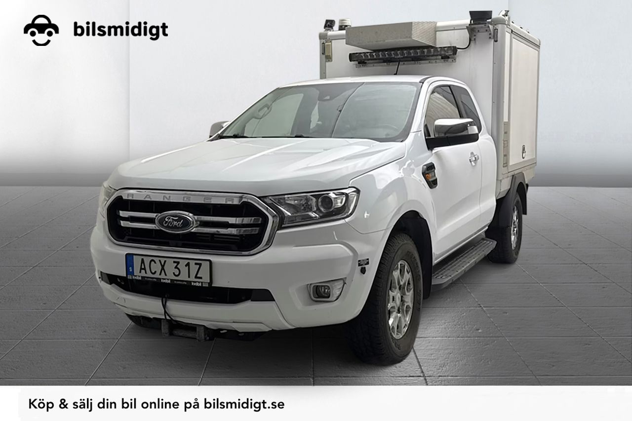 Ford Ranger SuperCab 2.0 4x4 Automat Dragkrok Clayton Verkstadsinredd Backkamera App-Connect Moms/Leasing 170hk
