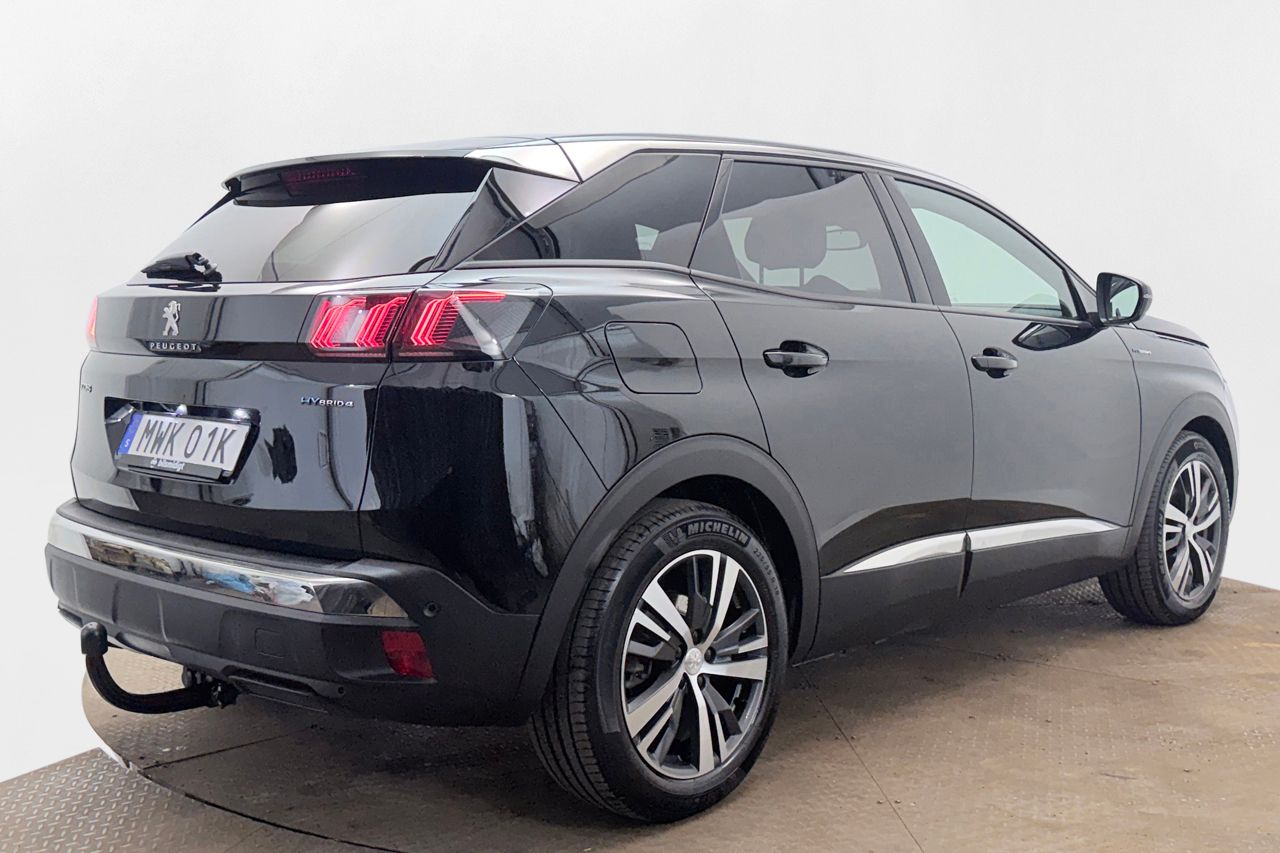Peugeot 3008 HYBRID4 Allure Dragkrok Cockpit Delläder App-Connect Värmare Moms/Leasing 300hk – bild 5 av 27
