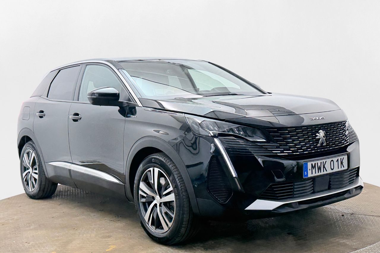 Peugeot 3008 HYBRID4 Allure Dragkrok Cockpit Delläder App-Connect Värmare Moms/Leasing 300hk – bild 3 av 27
