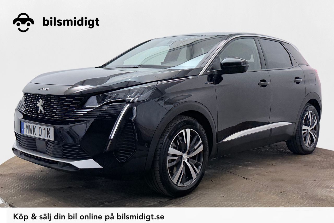 Peugeot 3008 HYBRID4 Allure Dragkrok Cockpit Delläder App-Connect Värmare Moms/Leasing 300hk – bild 1 av 27