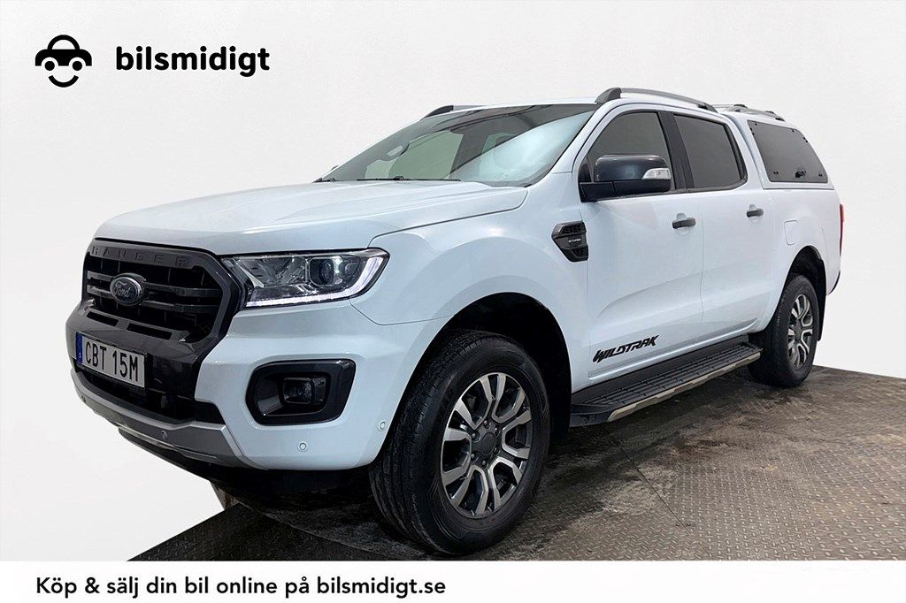 Ford Ranger Wildtrak 2.0 Bi-Turbo 4x4 Dragkrok Alpha Navigation Värmare Delläder Moms/Leasing 213hk – bild 1 av 29