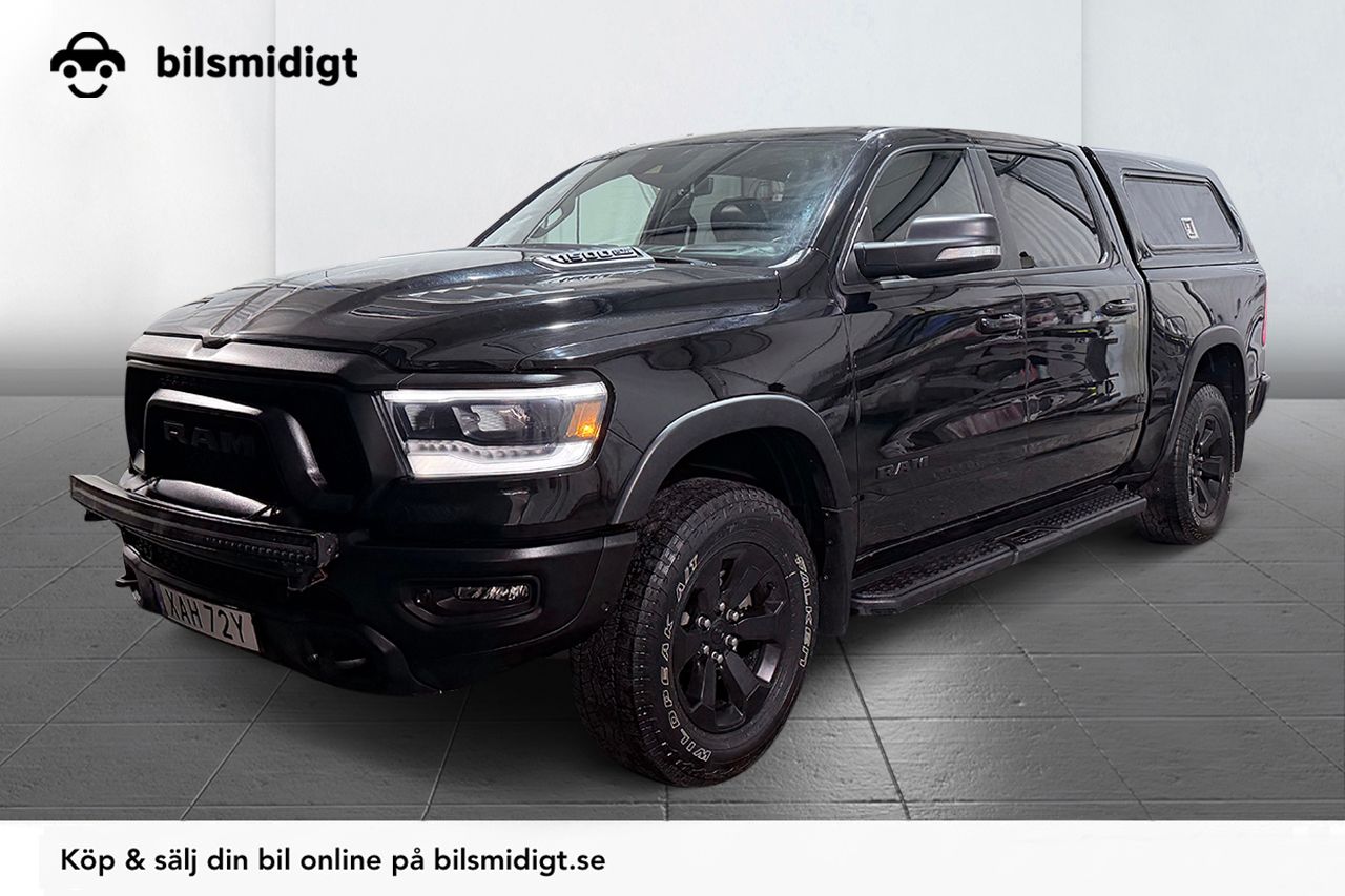 Dodge RAM 1500 Crew Cab 5.7 V8 HEMI Flex Fuel Rebel NIGHT Leer Dragkrok Panorama LED-ramp H/K Moms/Leasing 395hk – bild 1 av 35