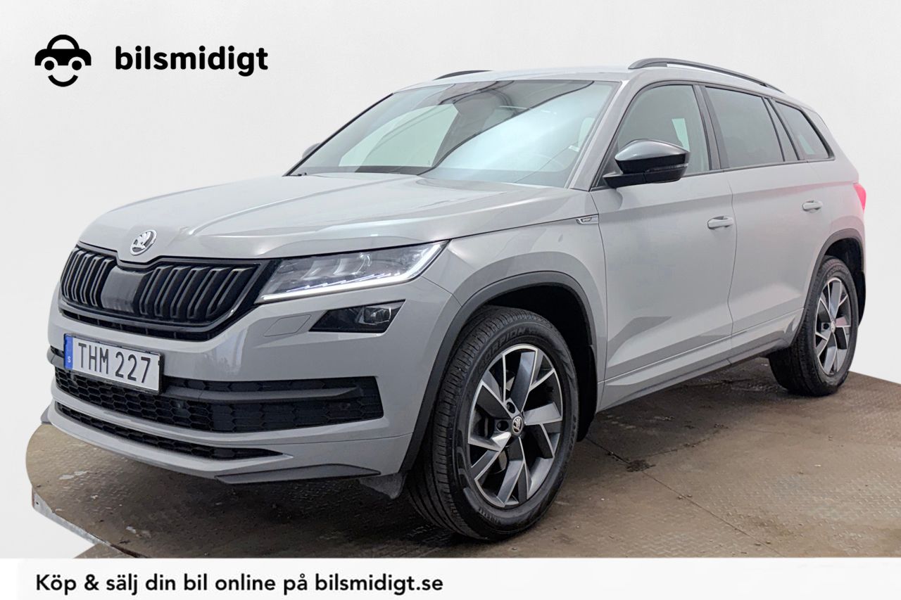 Skoda Kodiaq 2.0 TDI 4x4 Ambition Komfortpaket 7-Sits Dragkrok Navigation Backkamera Värmare CANTON 190hk